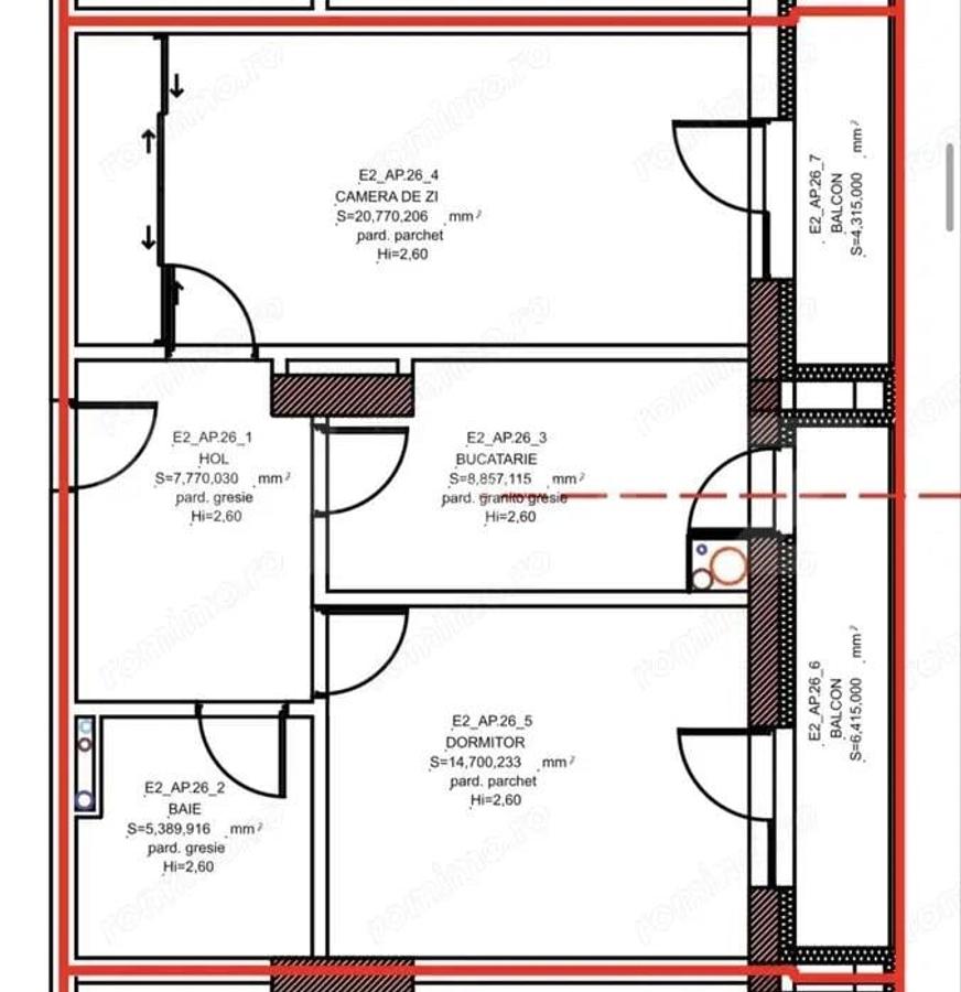 Apartament 2 camere, 57,69 mp utili, zona Tudor - 1