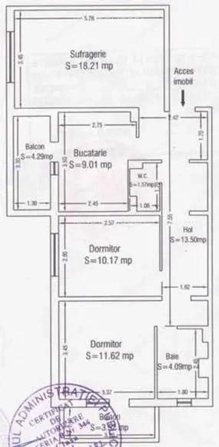 Apartament 3 camere zona Tomis 3 - 9 Apartament 3 camere zona Tomis 3 - 9