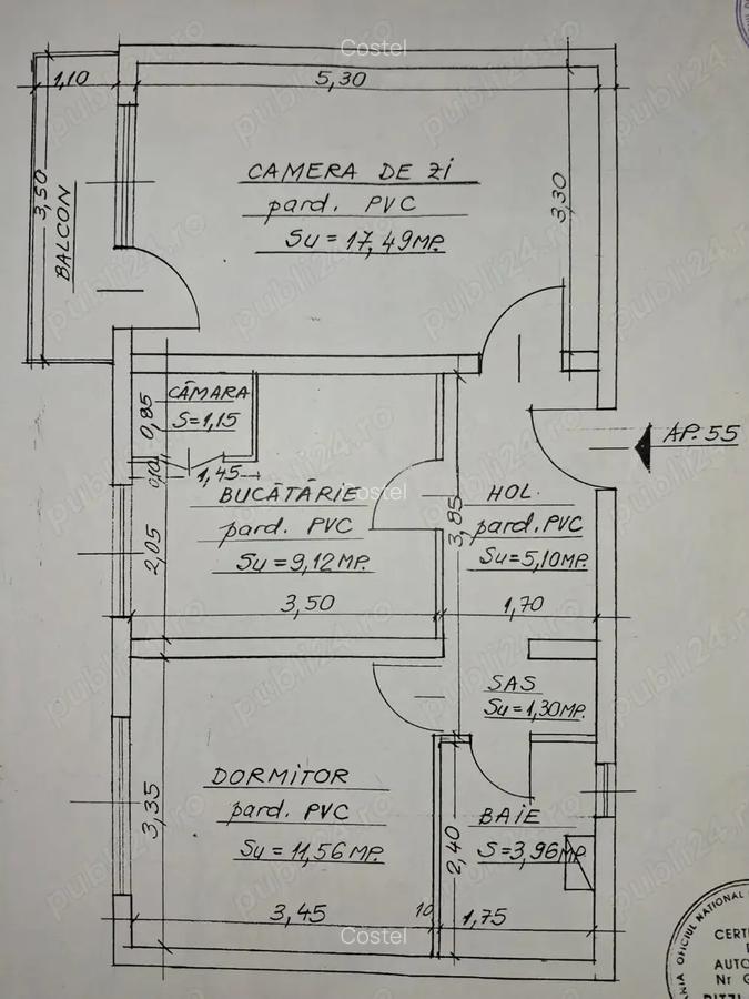 Apartament 2 camere ultracentral - Braila - Calarasi - vanzare - 10