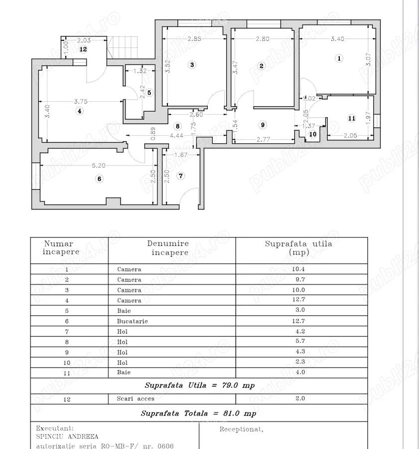Apartement 4 camere parter pretabil sediu comercial - 1 Apartement 4 camere parter pretabil sediu comercial - 1