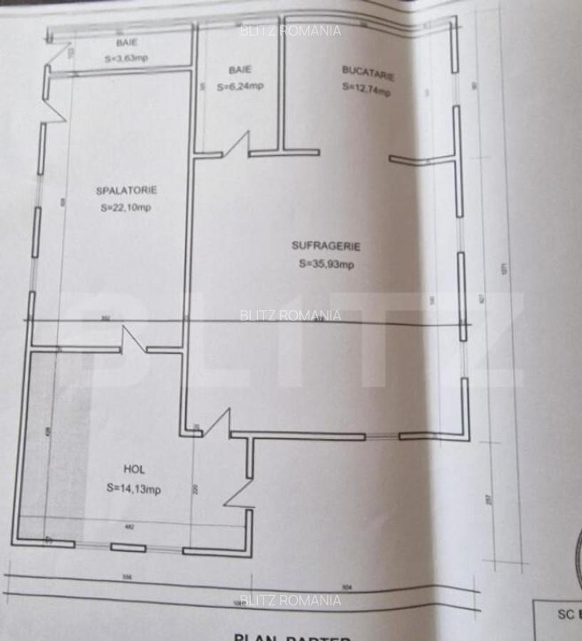 Pensiune 9 camere, 300mp, Exterior Nord - 8