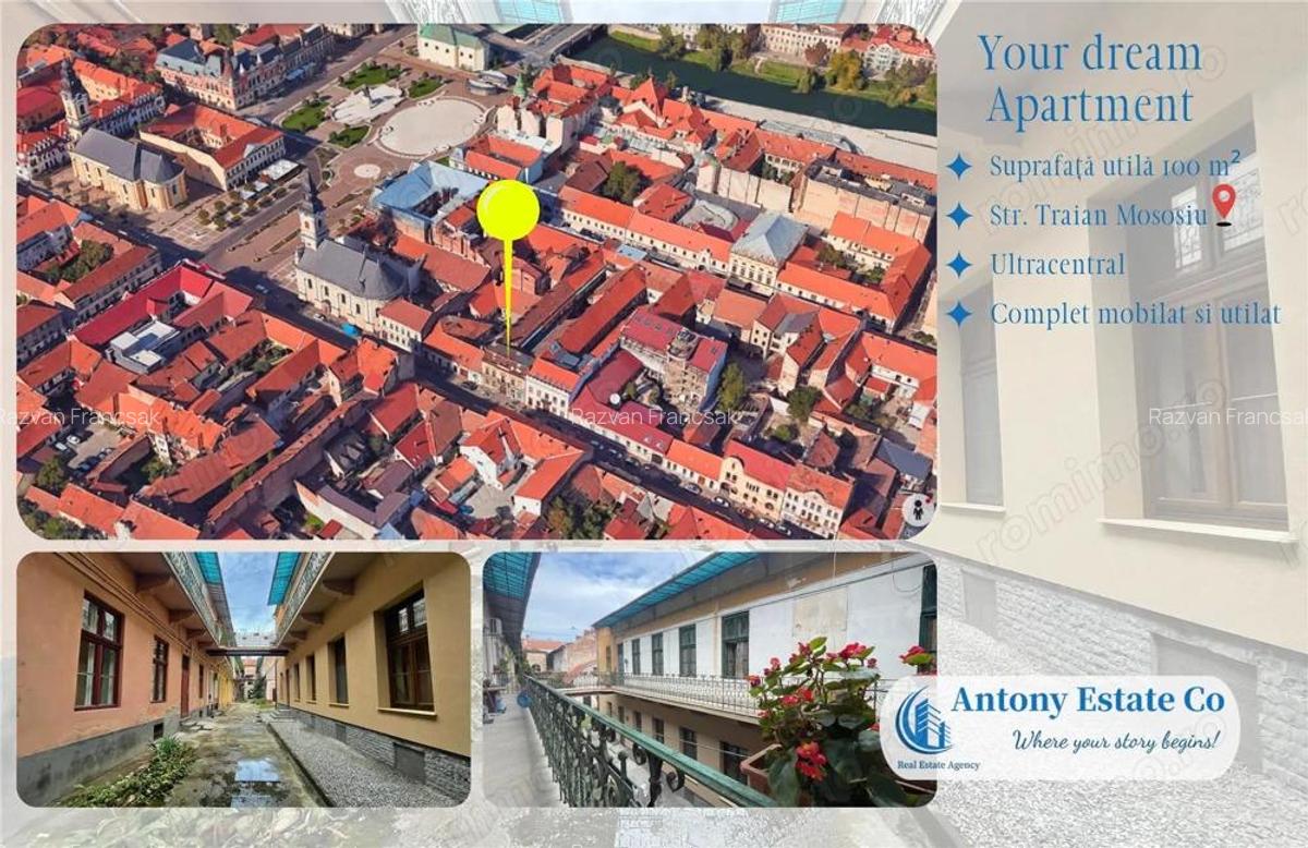 Apartament de inchiriat, 3 camera, Ultracentral - Oradea - 1
