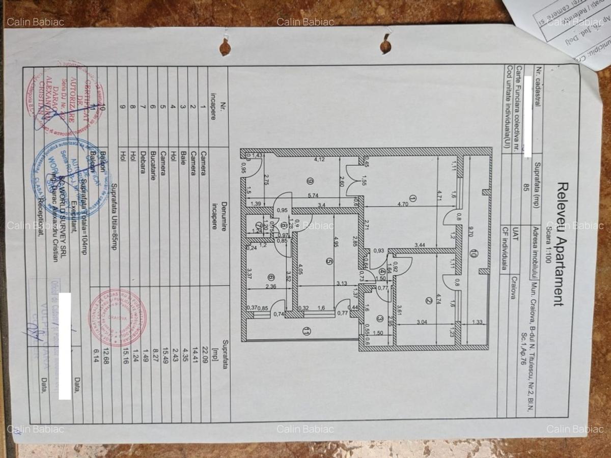 Particular vand apartament cu 3 camere ultracentral (km 0) - 7