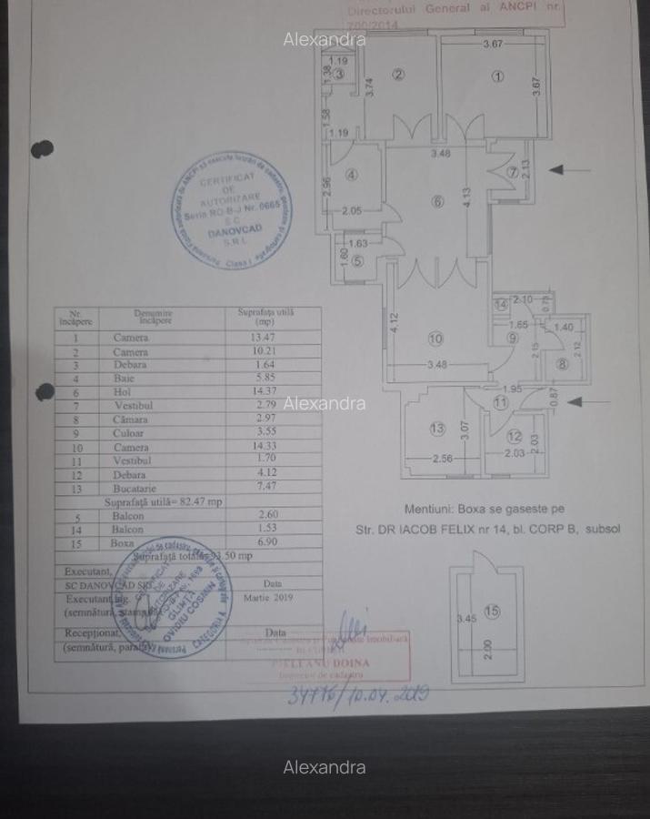 Proprietar-Metrou Pta Victoriei Dr.Felix-Titulescu,C.T,apartament 3cam - 9