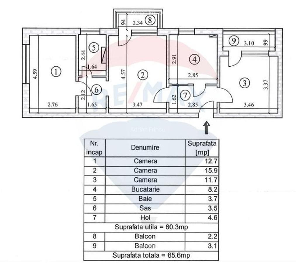 Apartament 3 camere, Astra, str Neptun - 6