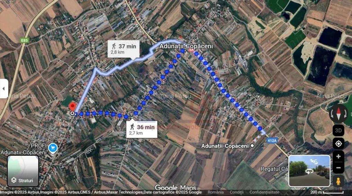 De Vanzare Teren 400 mp cu Autorizatie de contructie Adunatii Copaceni Giurgiu - 8