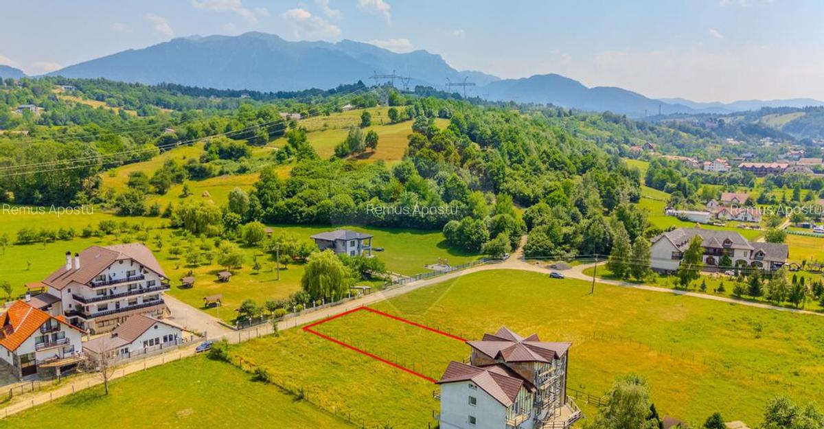 Teren 1000 mp cu toate utilitatile in Bran | Comision 0% - 5