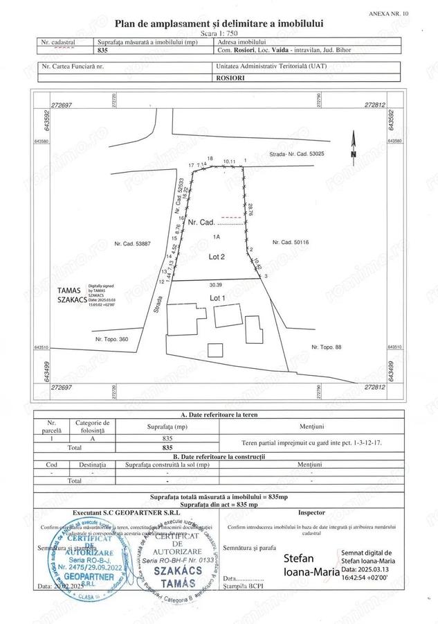 Loc de casa - Teren intravilan - Vaida - Rosiori - IMOBIHOR - 2