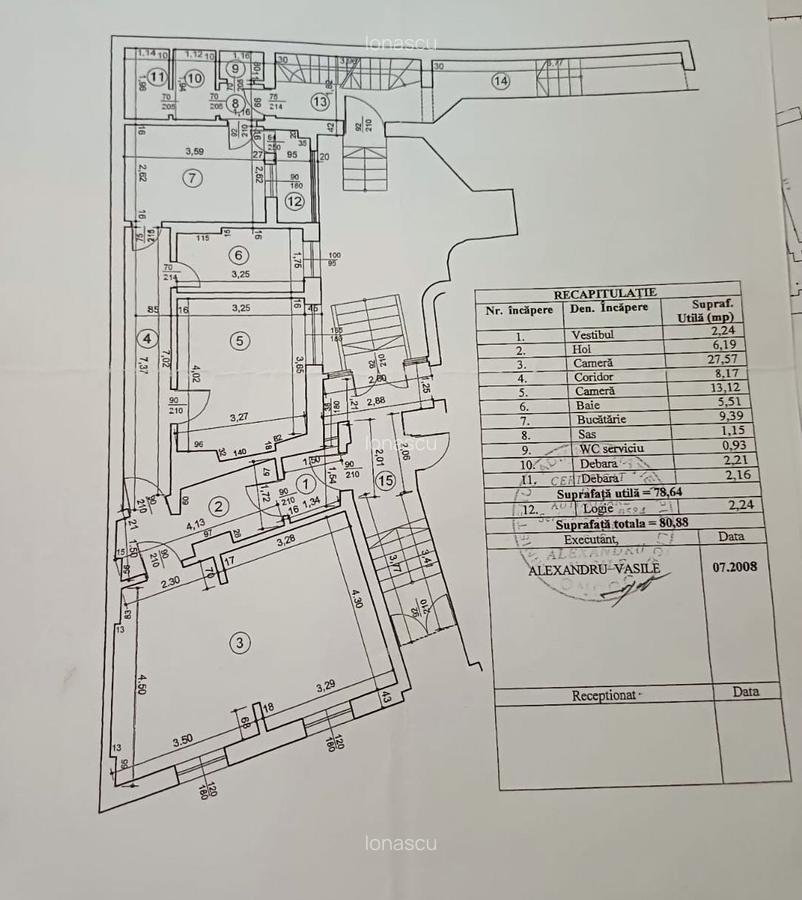Titulescu - Cuza - Petrom, apartament in vila, 81 mp, centrala proprie - 14