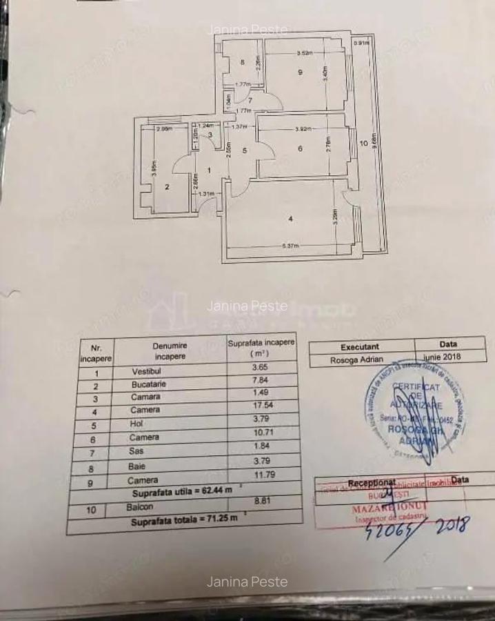 Vanzare 3 camere decomandat - 2 gr sanitare - Drumul Taberei - Metrou Raul Doamnei - 119500E - 16