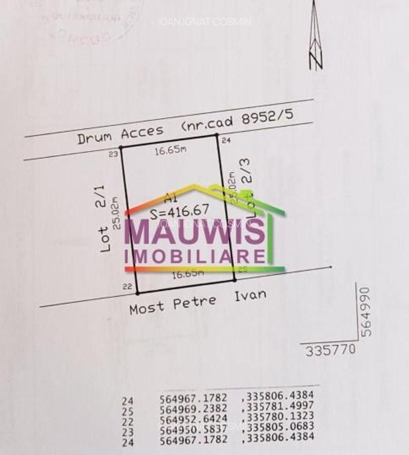 Vand teren situat in zona Palady între Drumul Gura Vladesei - So - 1