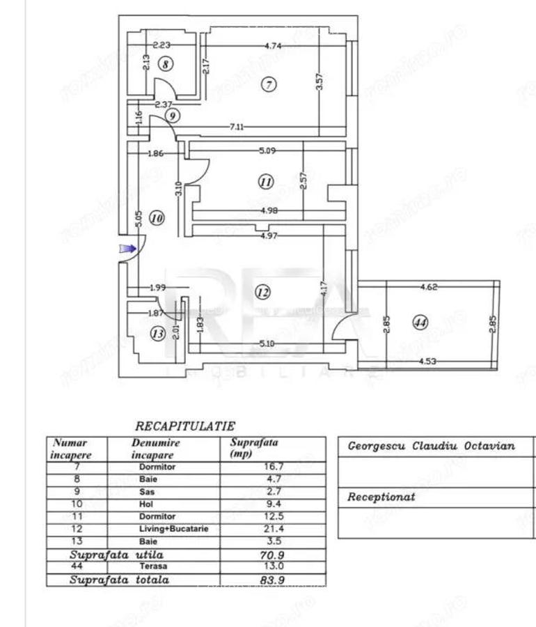 3 Camere | Parcare Subterana | Zona Matei Voievod - 14