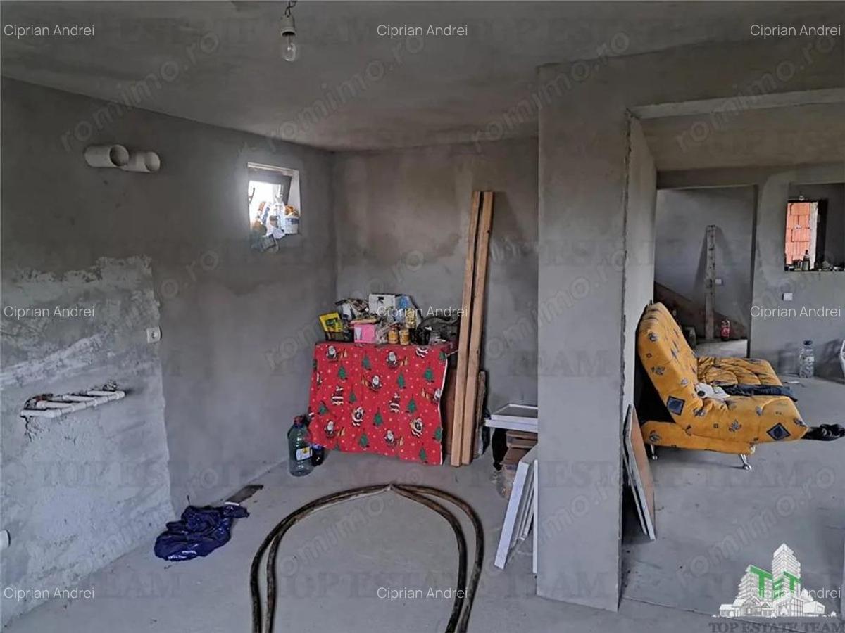 Casa+garaj, constructie la gri, in Sabareni, teren 440mp - 5
