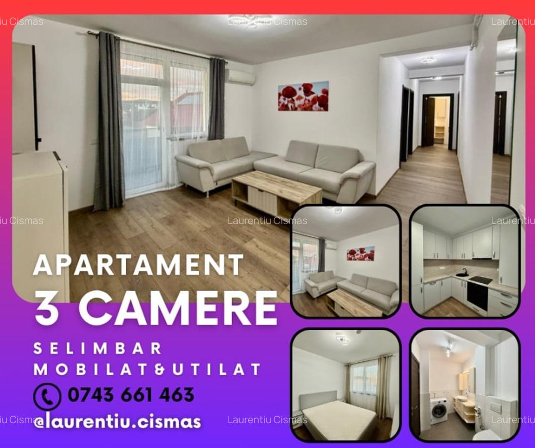 Apartamet 3 camere - Decomandat - Mobilat si Utilat - 1