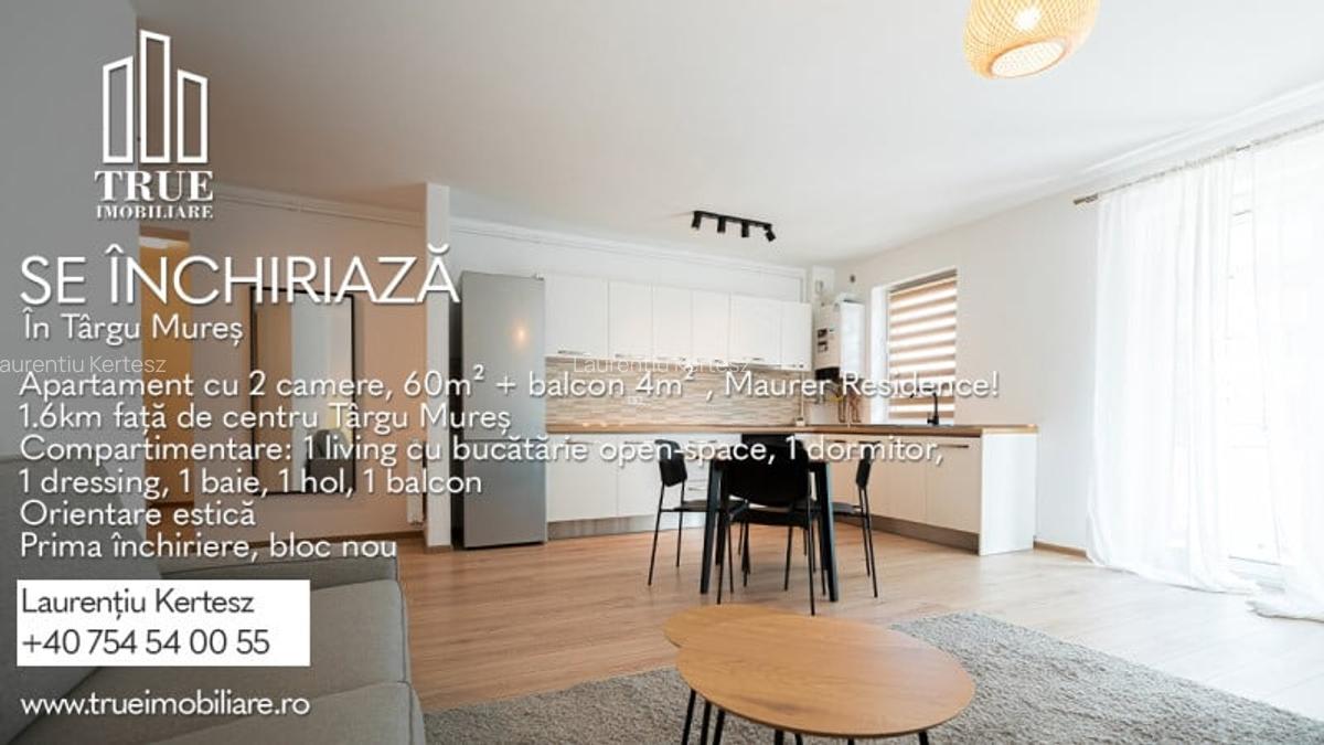 Apartament cu 2 camere, 60m? + 4m? balcon, Maurer Residence! - 2
