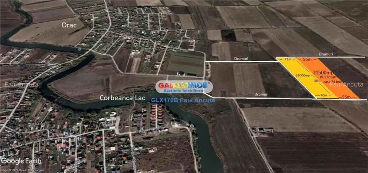 Teren 21500 mp Corbeanca PUZ aprobat 34 loturi casa - 3