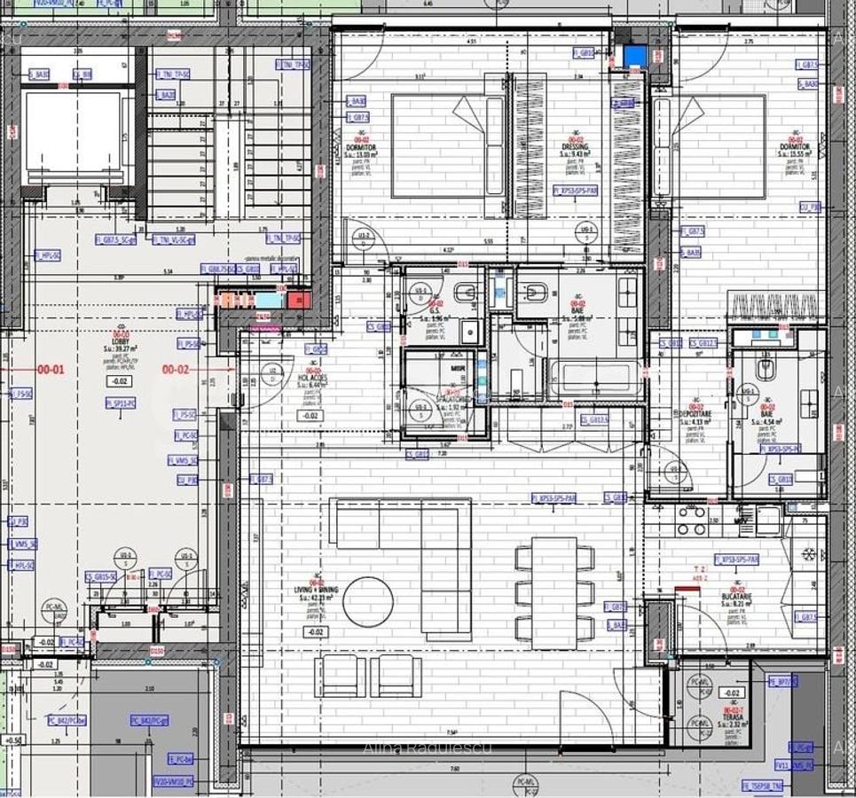 Apartament mobilat cu 3 camere, 3 bai | zona linistita - 16