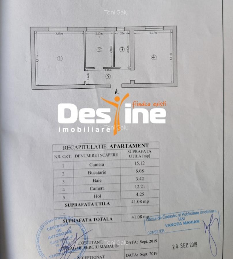 Strada Arcu apartament 2 camere decomandat, renovat, partial mobilat - 14
