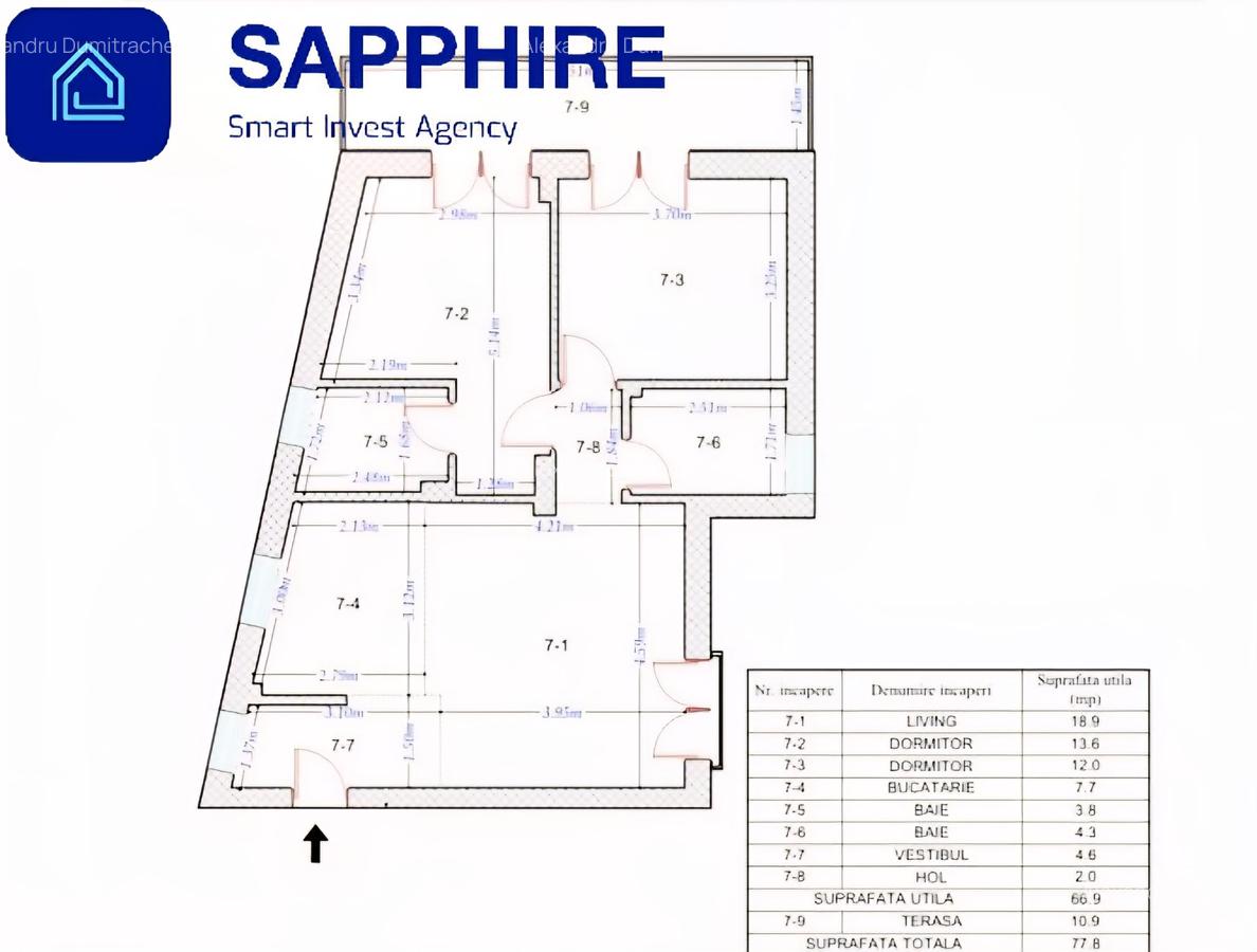 Apartament 3 camere cu 2 băi finisat, bloc NOU 2025, zona Giurgiului, TVA inclus - 10