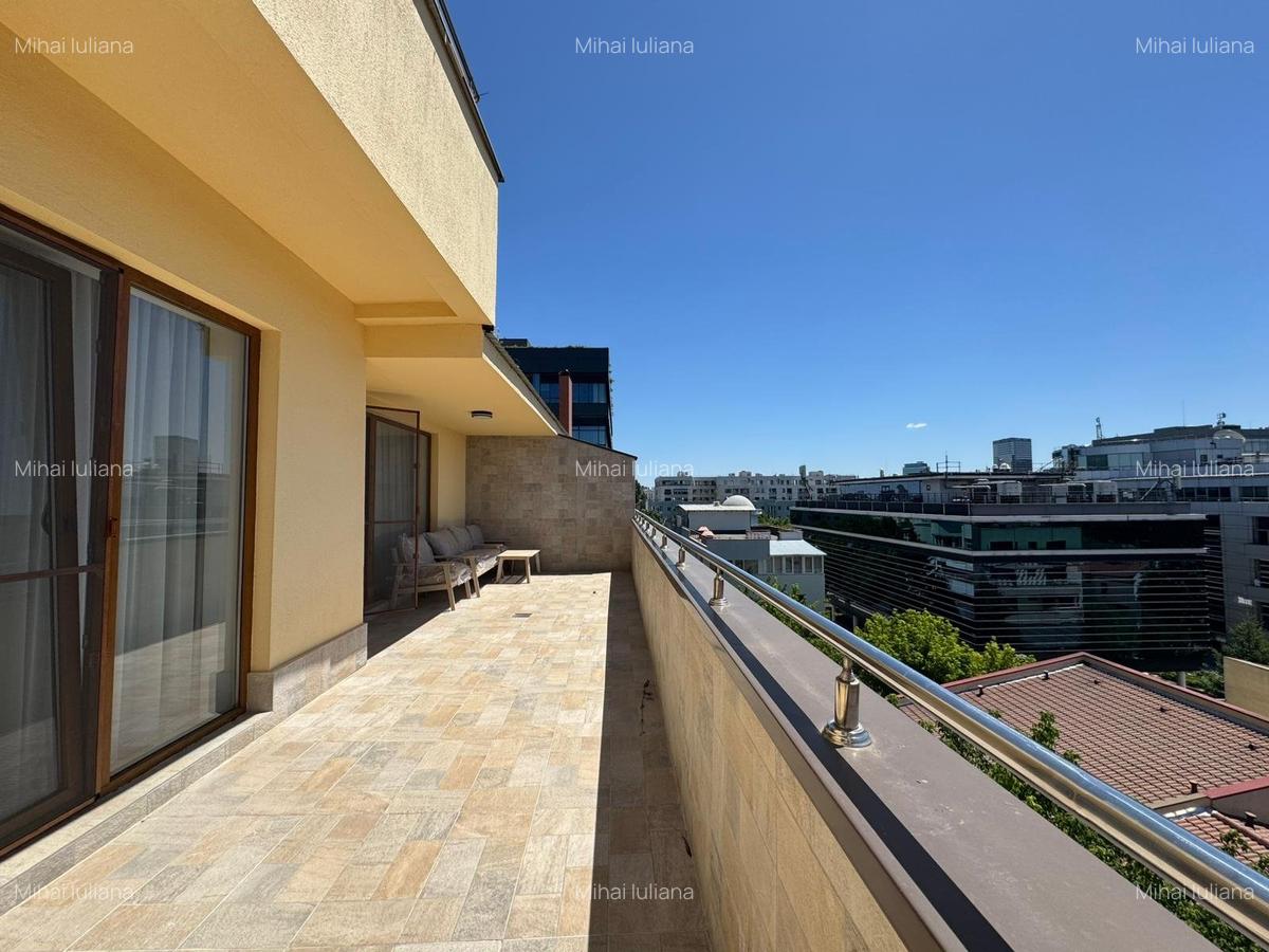 Inchiriere apartament cu 3 camere mobilat si terasa generoasa -Herastrau-nou! - 2
