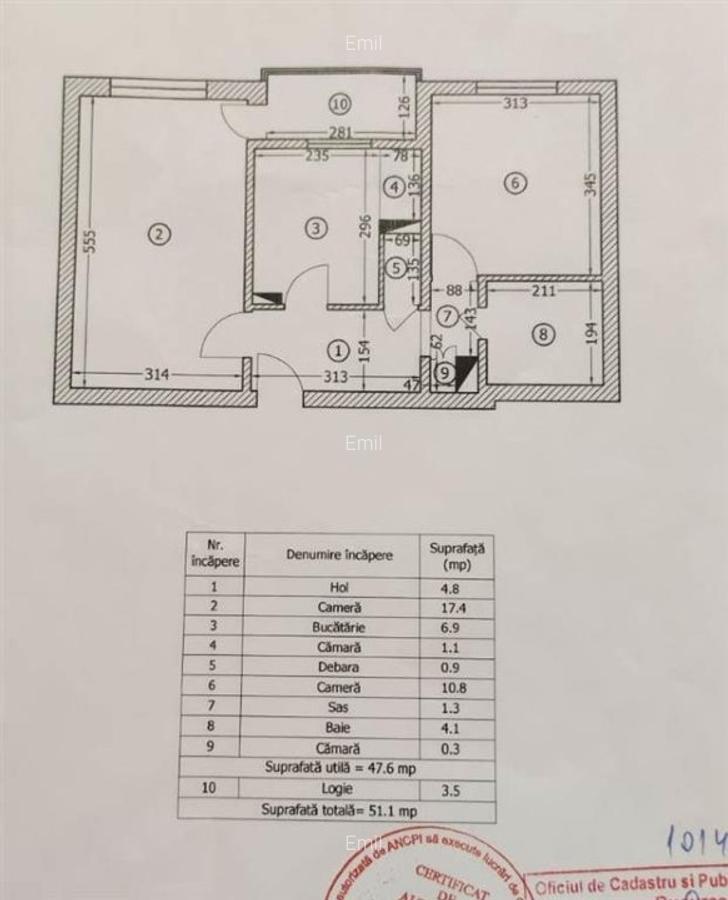 Apartament 2 camere etaj 2 - str. Aurel Botea - 9