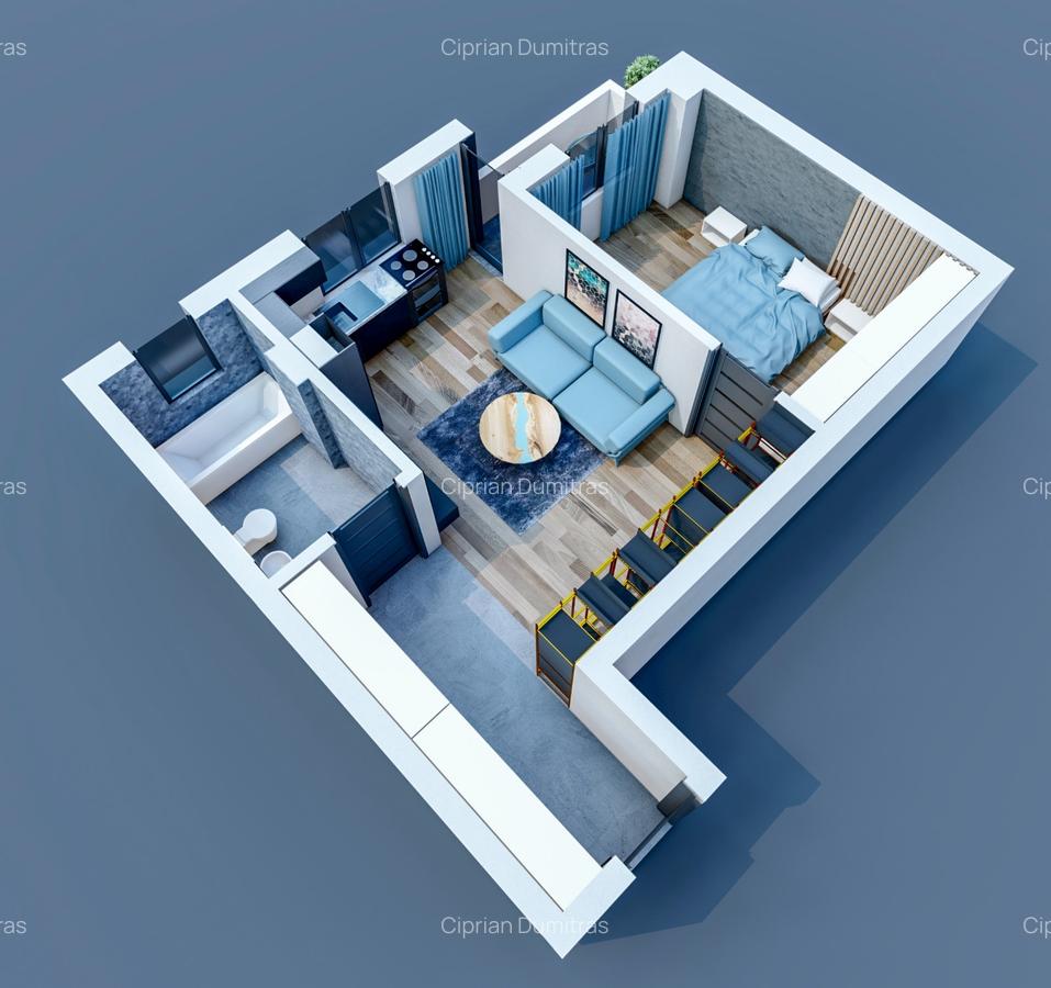 Apartament cu 2 camere Visan - 2