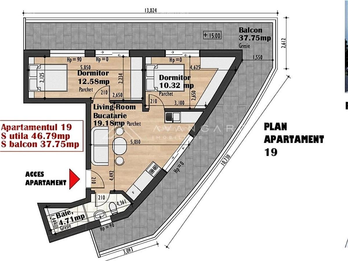 Apartament 3 Cam | Semidecomandat | Zona Auchan Iris - 1
