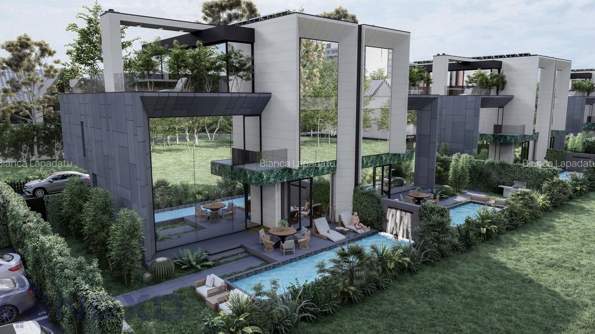 NEXO Nature - Vile Inteligente cu Piscină  Privată  și  Living Înalt de 7 Metri - 2