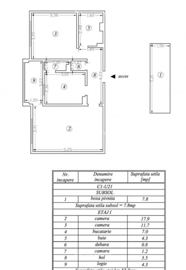 Apartament de 2 camere -Astra - 7
