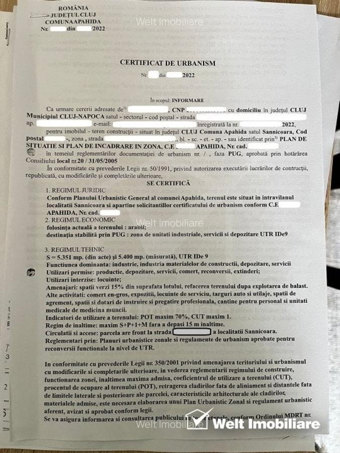Teren Sannicoara, UTR IDe9 unitatii industriale, servicii si depozitare - 2