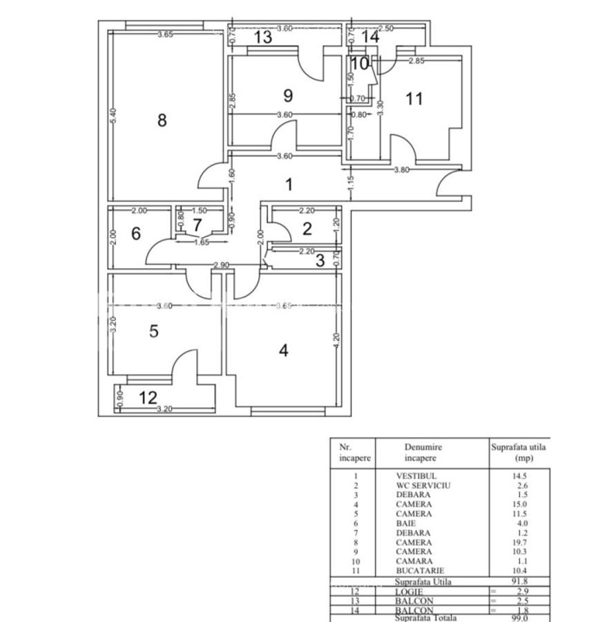 Apartament 4 camere P-ta Unirii-Blv Unirii -Fantani-Vedere Mixta - 11