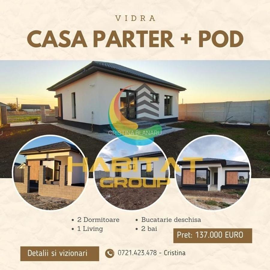 Casa P+POD/ 3camere/ Vidra / comision 0% - 1