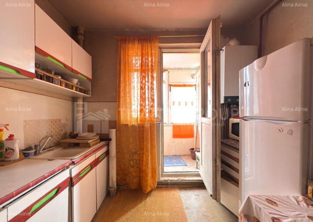 Apartament cu 2 camere, de renovat, COMISION 0% - zona Astra - 5