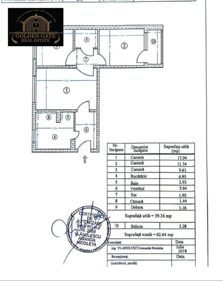 3 Camere Drumul Taberei Metrou Balcon AC - 9