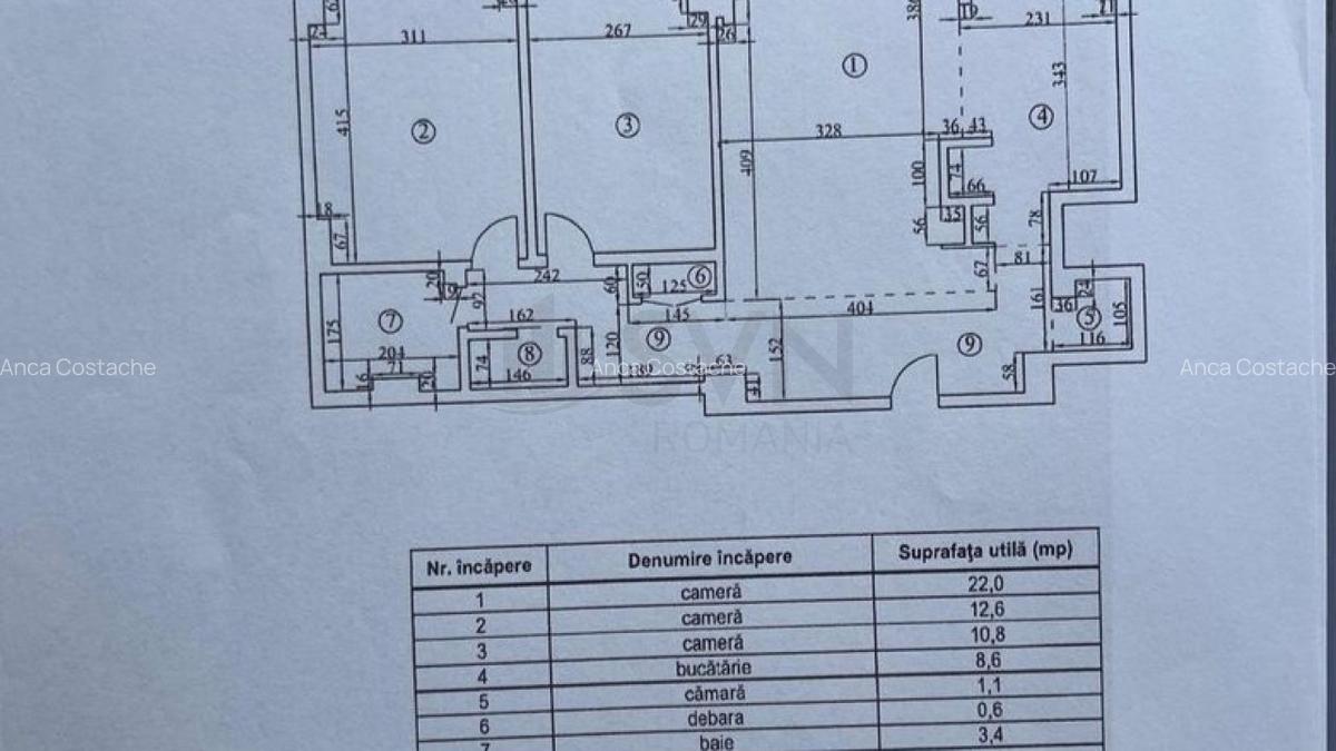 Apartament cu 3 camere decomandat în Calea Victoriei - 12
