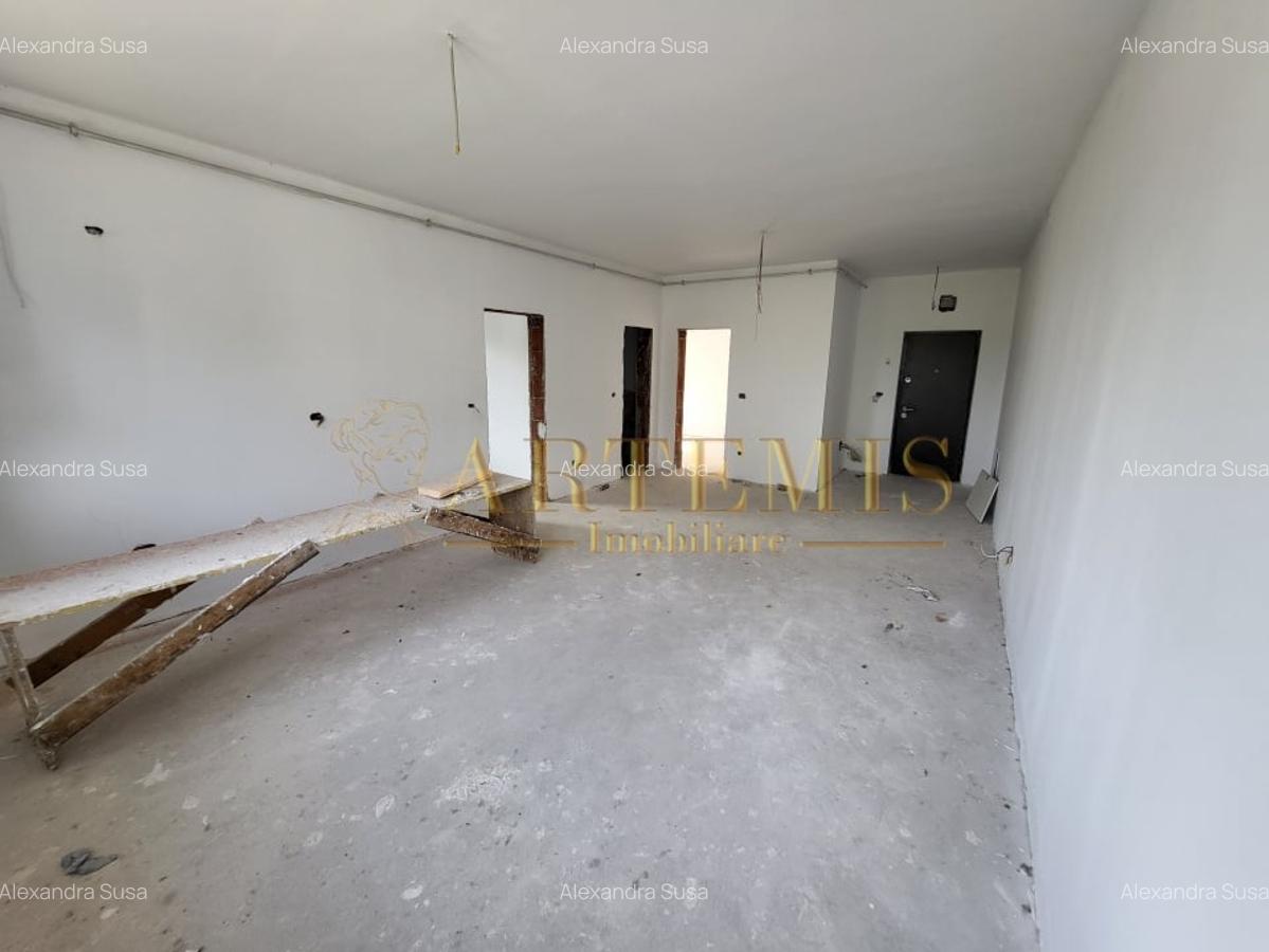 Apartament de 3 camere, semifinisat, 59 mp., zona Nord - 2