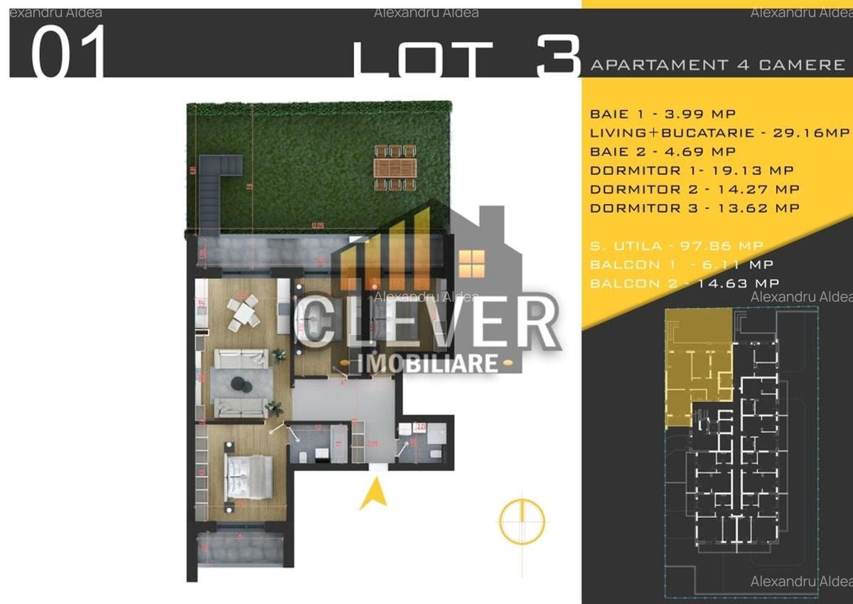 Apartament 4 camere Gradina Proprie Theodor Pallady Sector 3 - 2