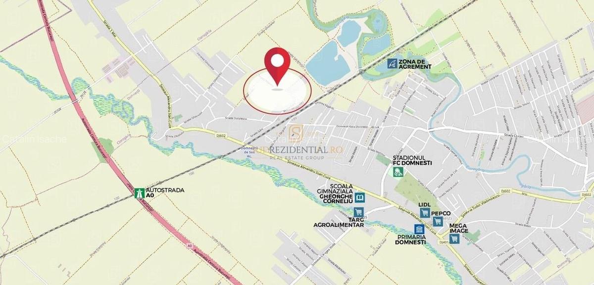 De vânzare teren 400 mp + cotă drum servitute - Domnești, Ilfov - 2