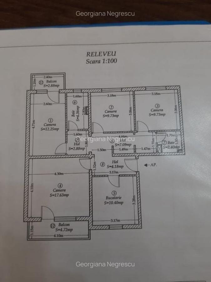 Girocului-Spitalul Judetean | 4 Camere | Etaj 2 | Centrala proprie | 2 Balcoane - 22