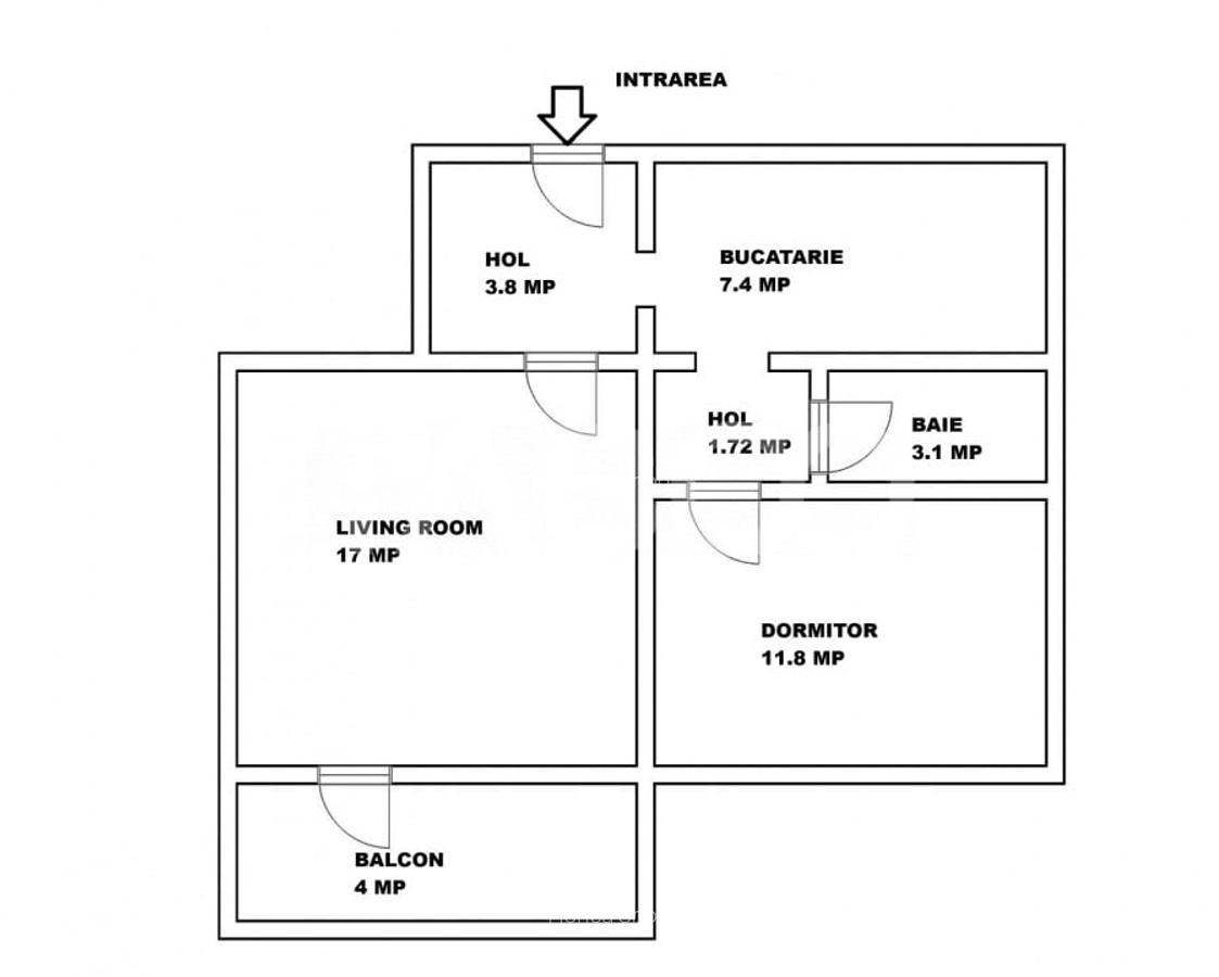 Apartament de vanzare 2 camere decomandate balcon Rahovei - 5