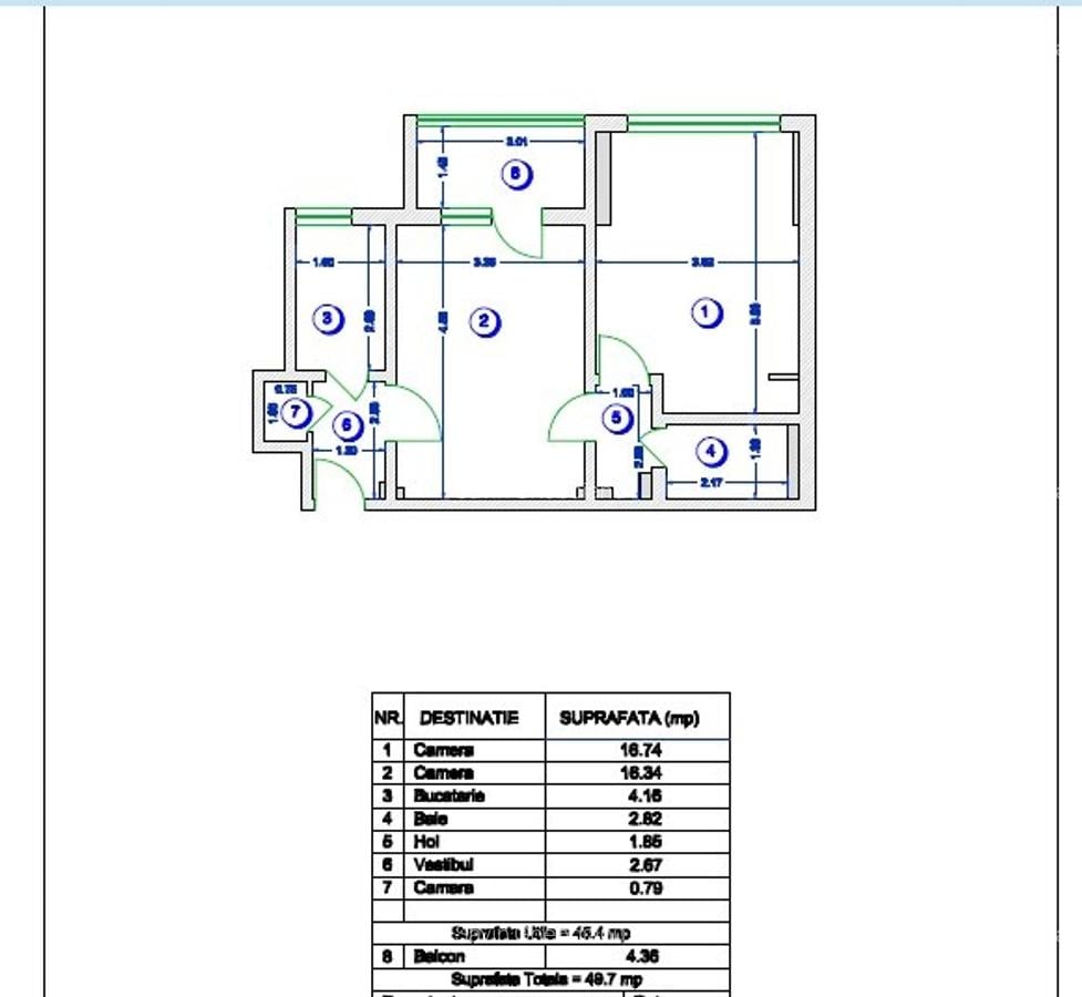 Apartament cu 2 camere semidecomandat în Gara de Nord - 4