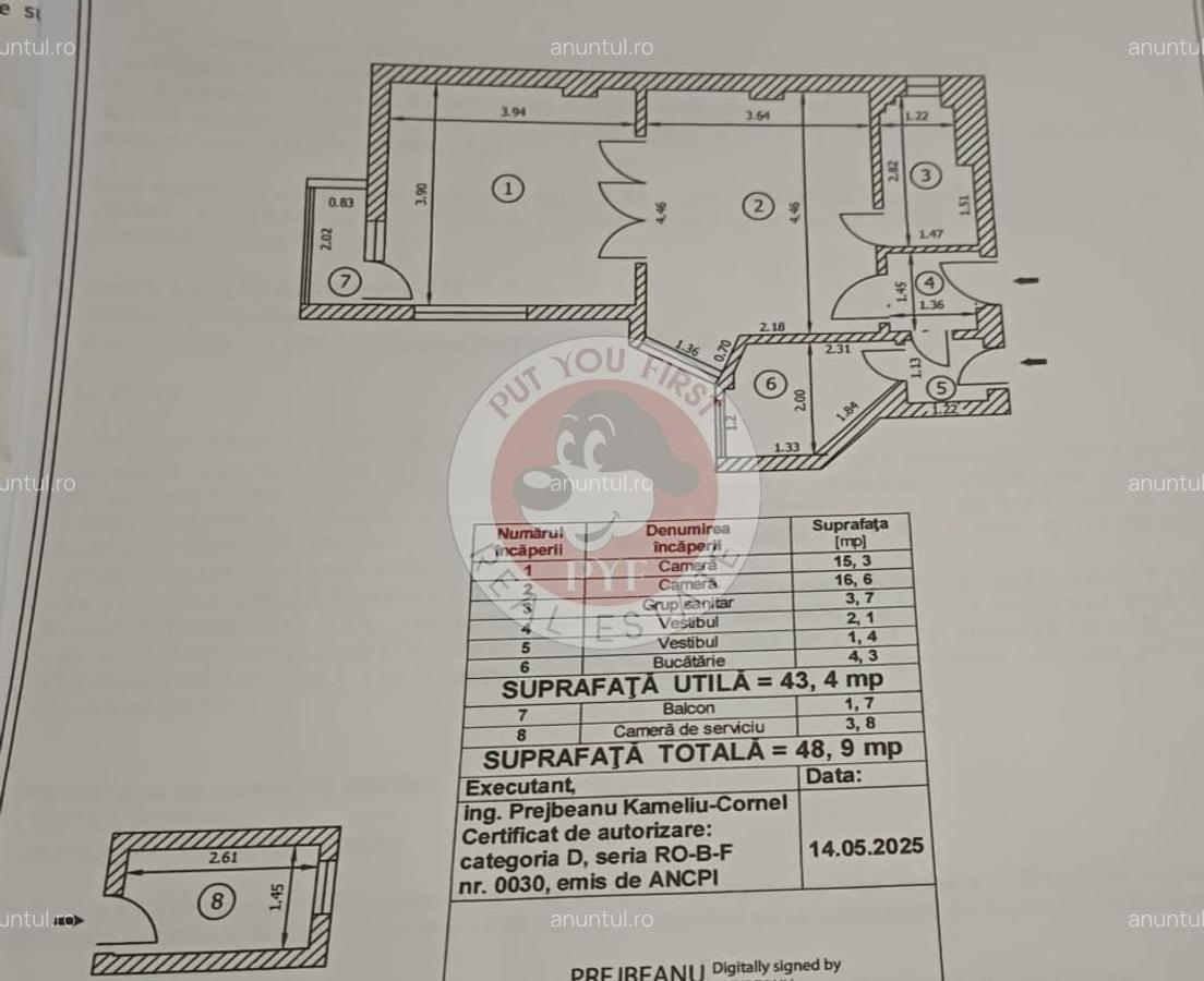 Metrou Piata Muncii | Apartament 2 camere | Semidecomandat | 49mp | B12291 - 5