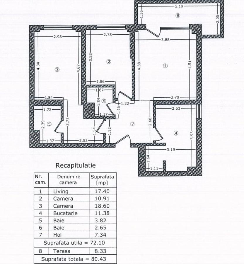 Inchiriez  ap 3 cam in complexul Aviatiei Aparrments - 14