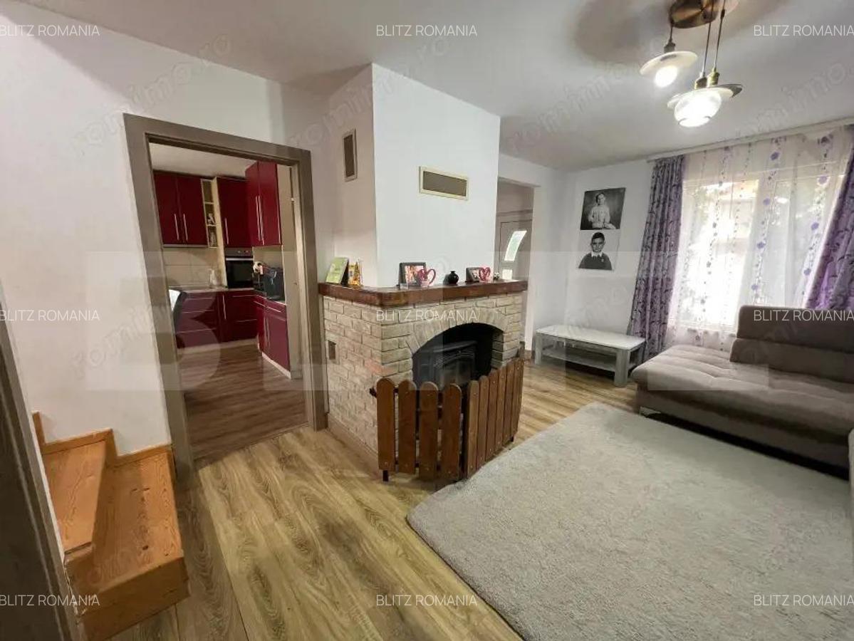 Casa de lemn autentica, 4 camere + incalzire cu ?emineu ?i centrala pe lemne - 2