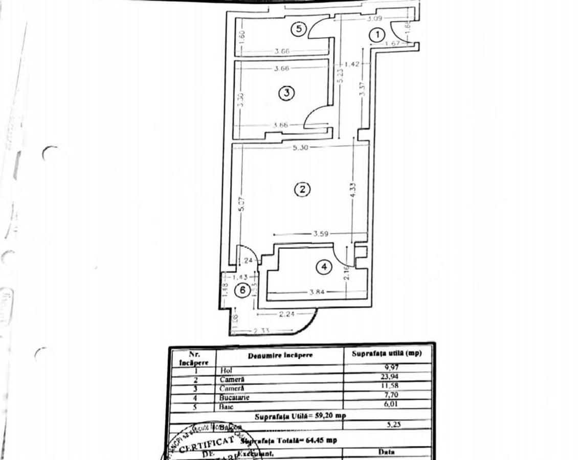 TOMIS NORD - vizavi VIVO MALL | 2 camere gata de mutare | balcon | gaz - 2
