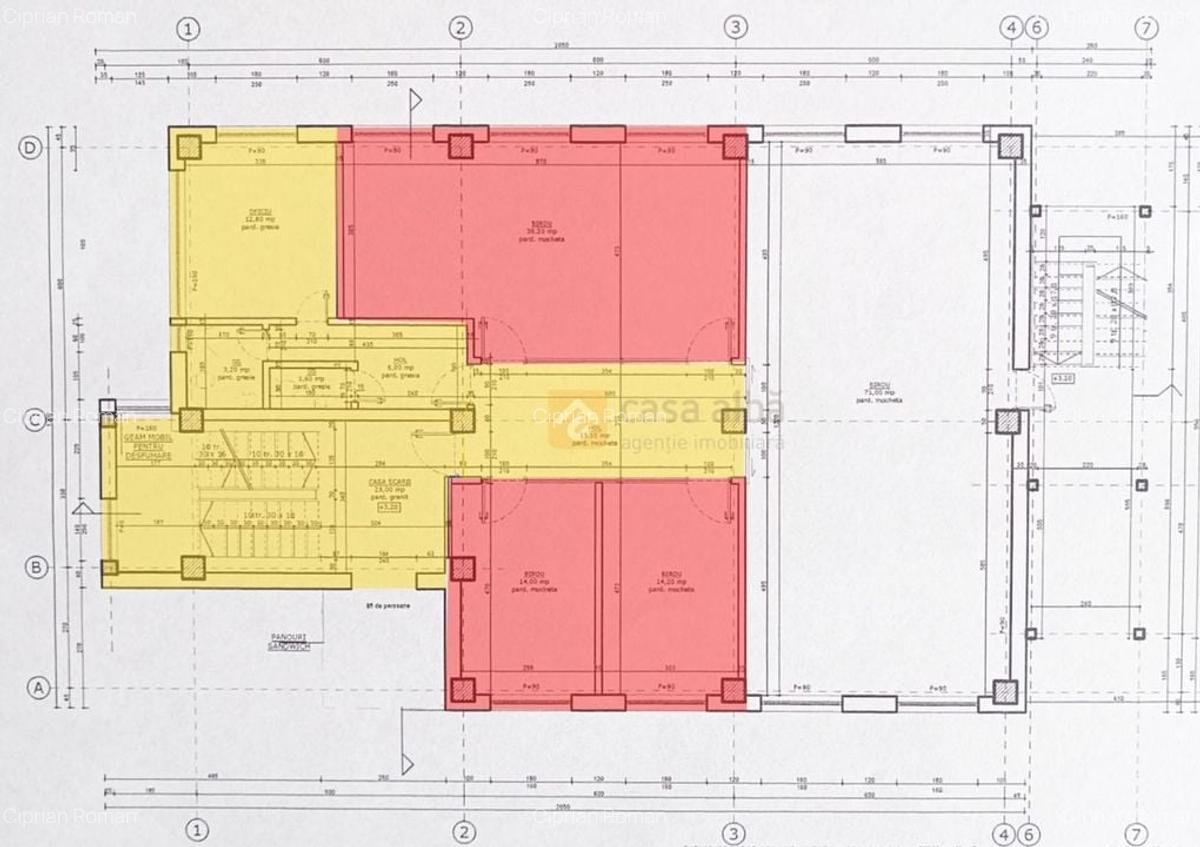 Centru, spatiu de birouri mobilat, 90mp, disponibil imediat - 2