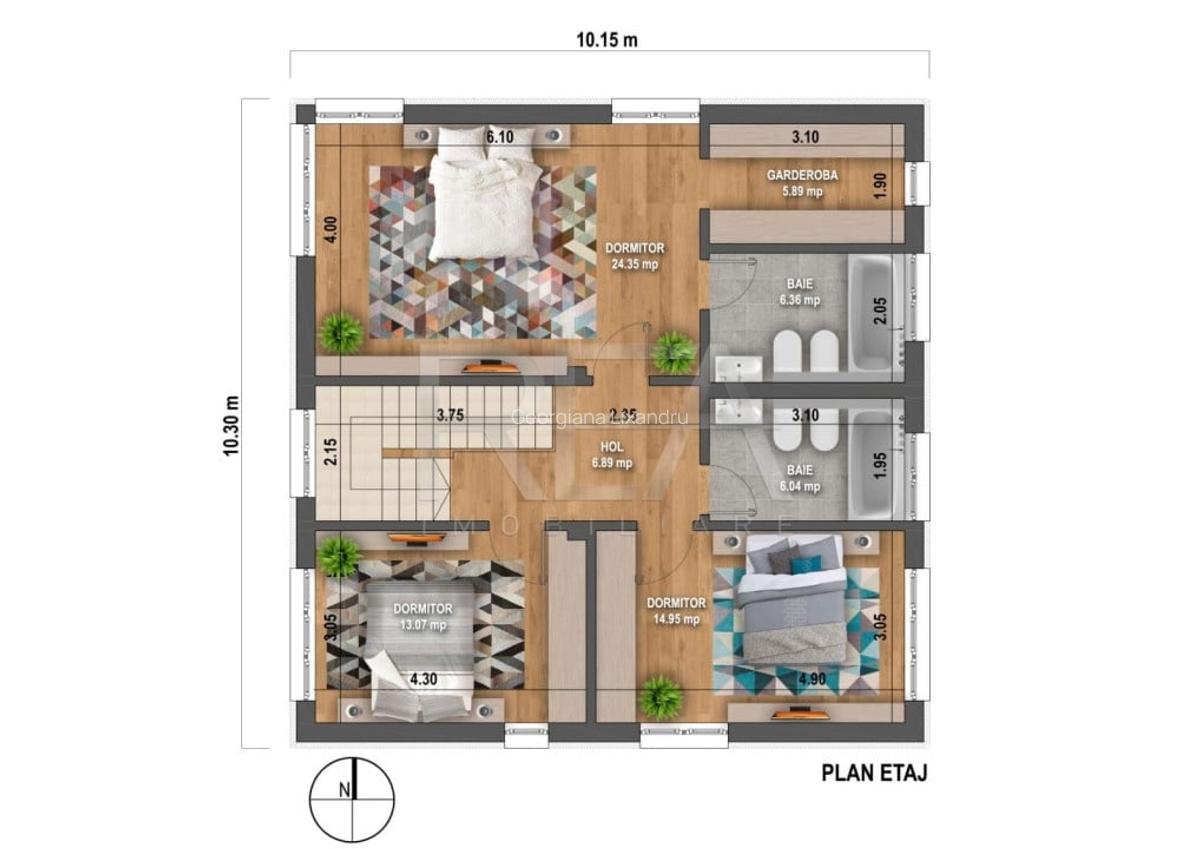 Vila 4 Camere + 2 Locuri de Parcare Corbeanca - 16