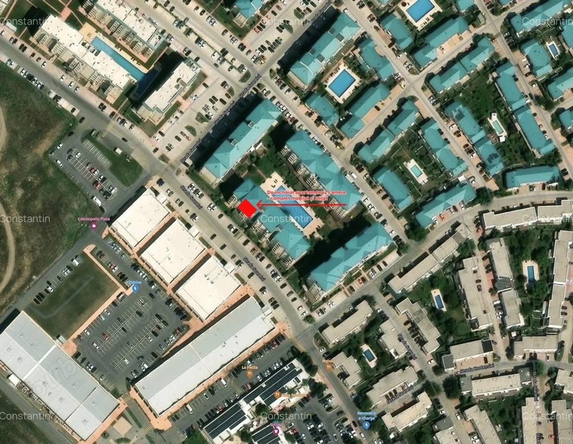 De inchiriat 2 camere in Cosmopolis cu parcare, 52mp, mobilat complet - 8