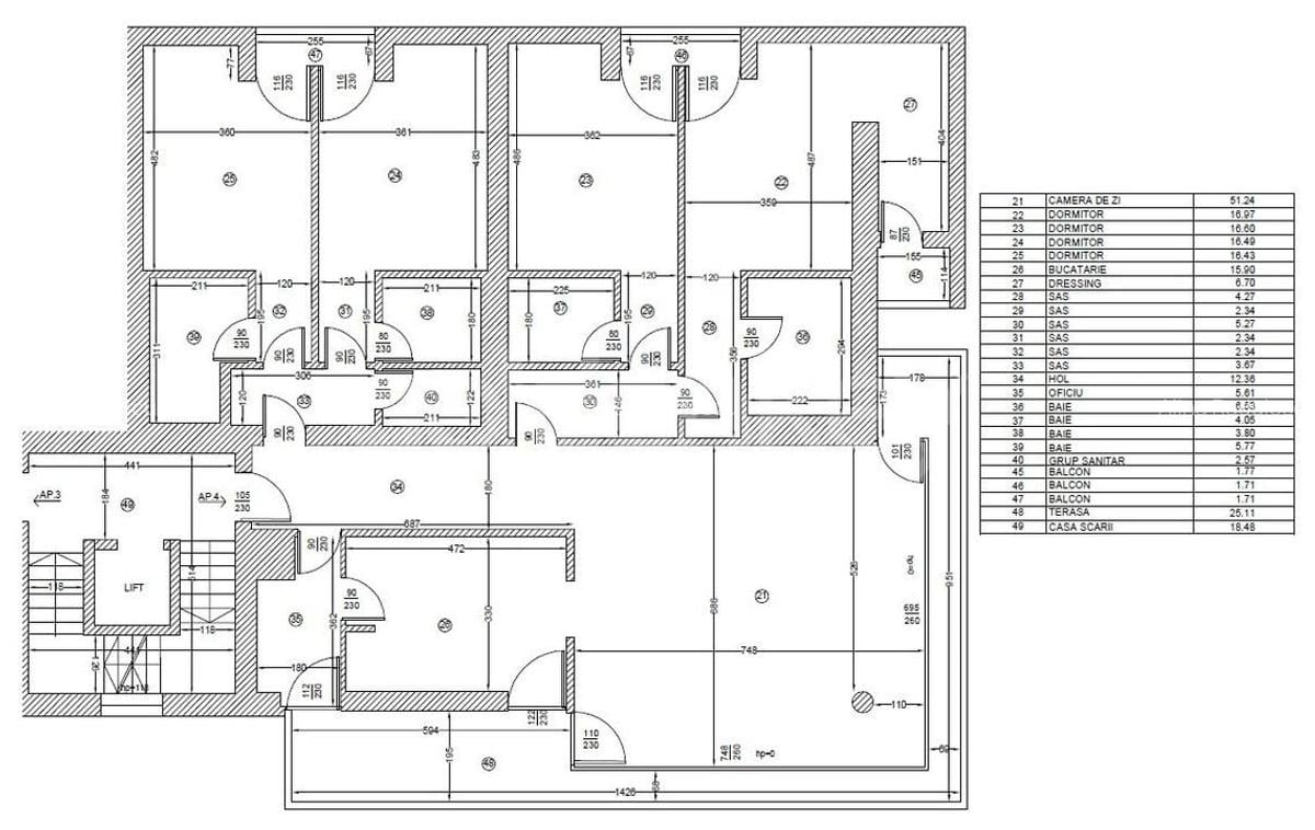 Apartament cu 5 camere semidecomandat, mobilat în Primăverii - 23