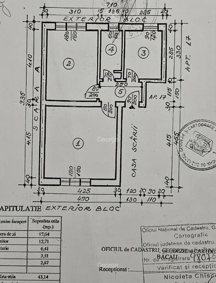 Apartament 2 camere Onesti Bld. Republicii - 1